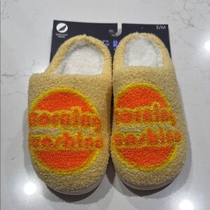 “Morning Sunshine” Living Royal Yellow and Orange Cozy Slippers